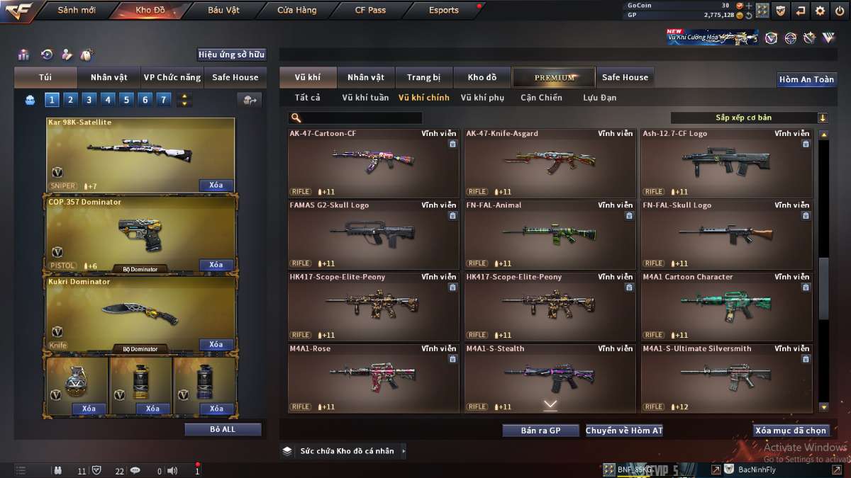 shop acc cf uy tin gia re